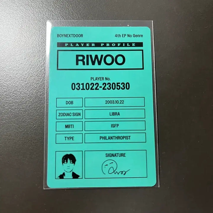 [BUNJANG] BOYNEXTDOOR RIWOO No Genre Photocard / 보이넥스트도어 보넥도 리우 노장르 포카