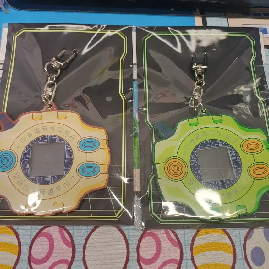 [BUNJANG] Digimon Adventure Acrylic Digivice Keychain (Mina/Riki) - Sealed / 디지몬 어드벤처 아크릴 디지바이스 미개봉(미나/리키)