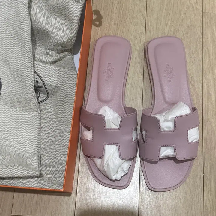 [BUNJANG] Hermes Oran Sandals Rose Cancan Size 36 / 에르메스 오란 샌들 로즈 캔캔 360 사이즈 판매합니다