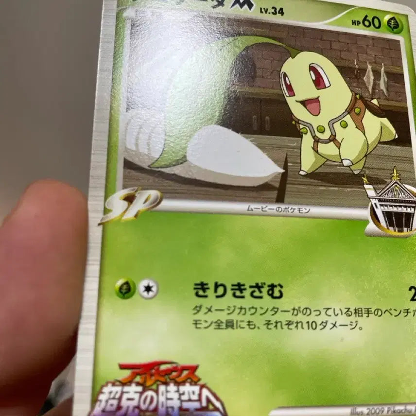 [BUNJANG] Pokemon Card Japanese 2009 Chikorita Arceus Movie Promo Card / 포켓몬카드 일판 2009년 치코리타 아르세우스 영화 프로모카드