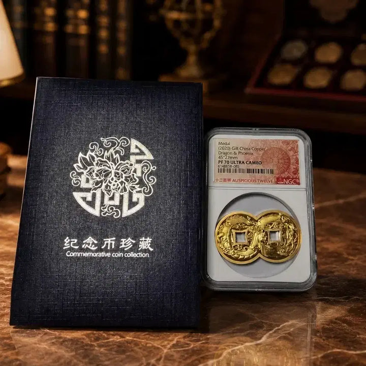 [BUNJANG] 2020 China Gold Plated Grade 70 Kameo Medal / 2020중국금도금(70등급)까미오