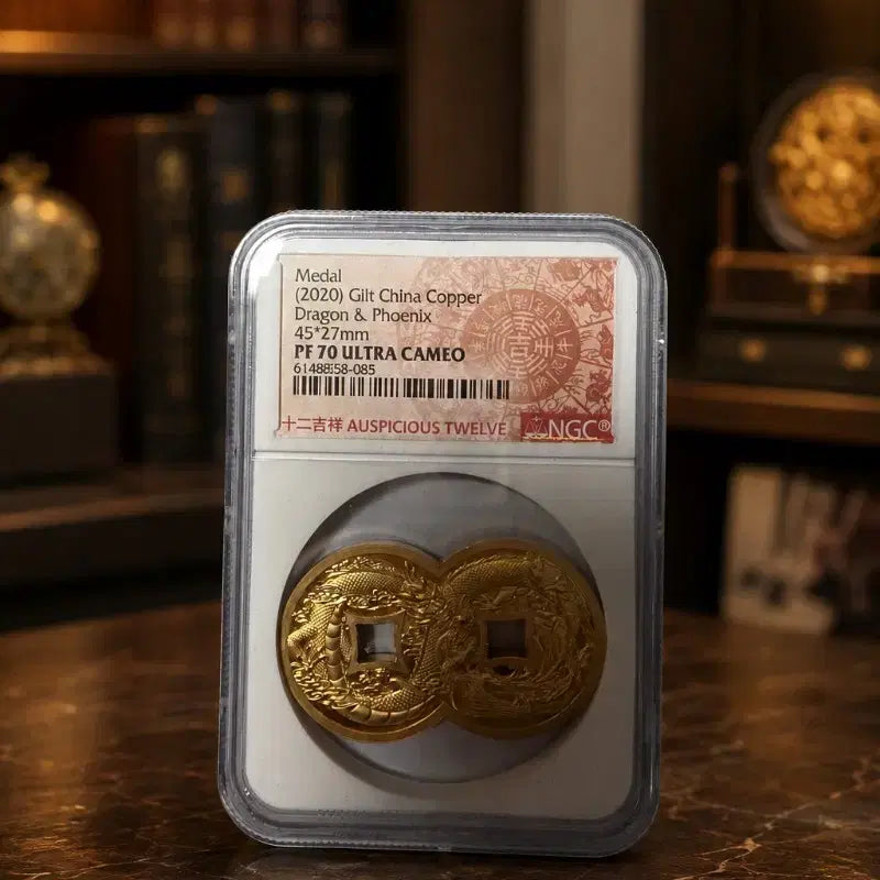 [BUNJANG] 2020 China Gold Plated Grade 70 Kameo Medal / 2020중국금도금(70등급)까미오