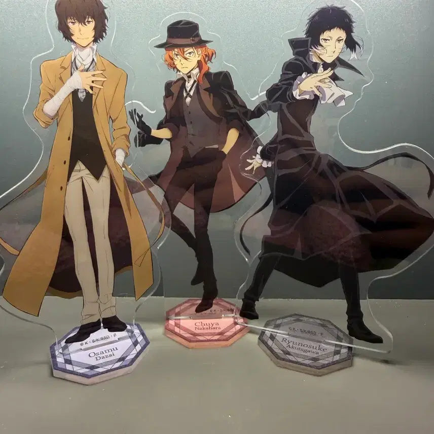 [BUNJANG] Bungo Stray Dogs Dazai, Chuuya, Akutagawa Acrylic Stand / 문호 스트레이독스 다자이,츄야,아쿠 아크릴