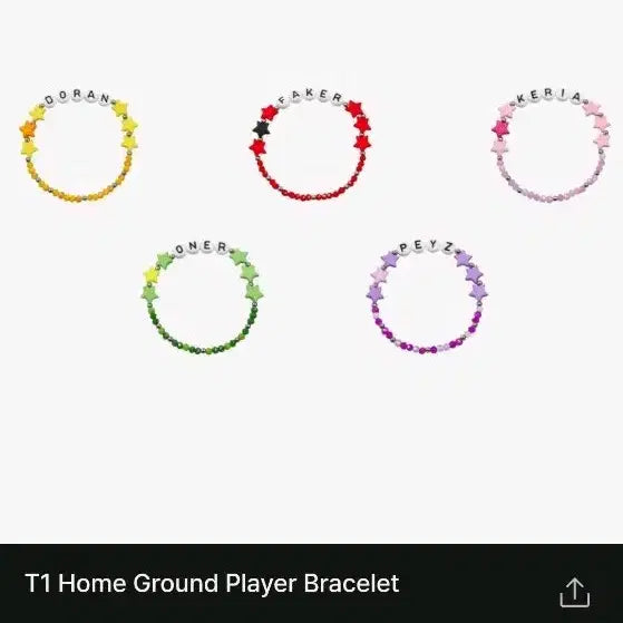 [BUNJANG] T1 Home Ground Player Bracelet - Oner Edition / 티원 홈그라운드 플레이어 팔찌 ㅡ 오너