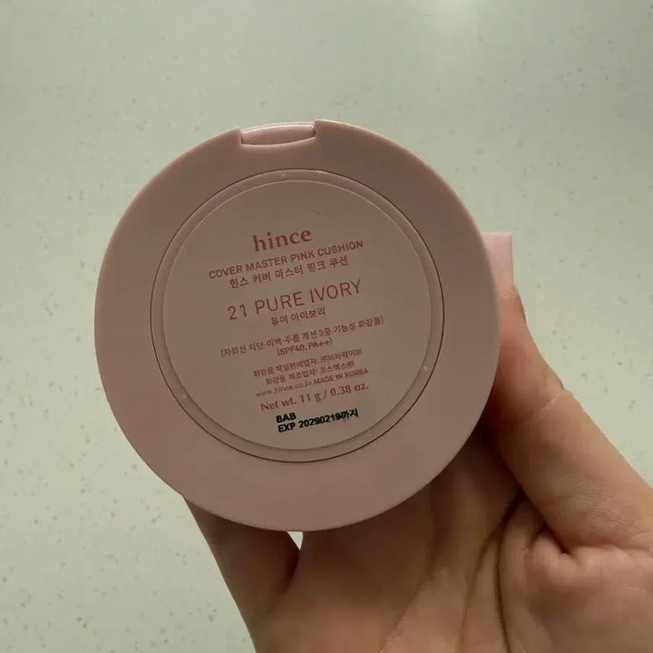 [BUNJANG] hince Cover Master Pink Cushion Edition (1 Use + Refill) / 힌스 커버마스터 핑크쿠션 에디션(1회사용+리필)