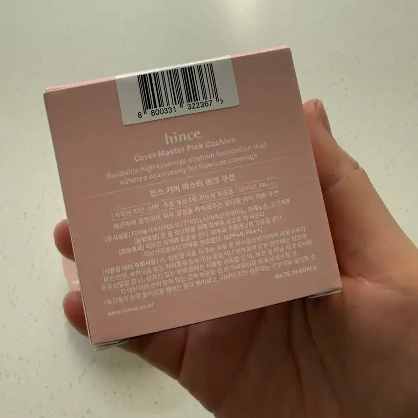 [BUNJANG] hince Cover Master Pink Cushion Edition (1 Use + Refill) / 힌스 커버마스터 핑크쿠션 에디션(1회사용+리필)