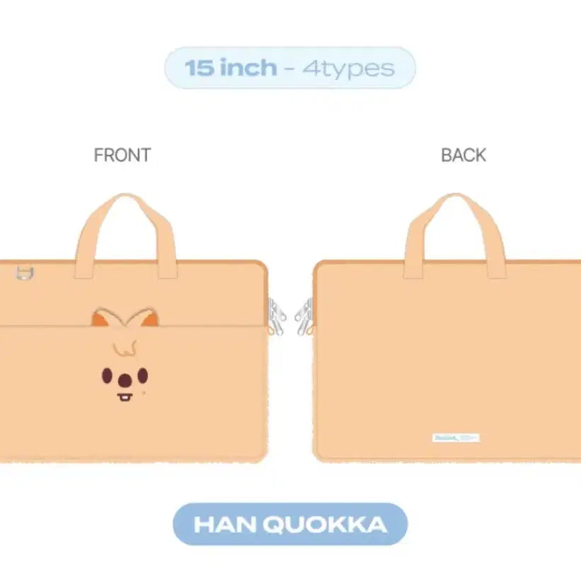 [BUNJANG] Stray Kids Han Quokka 15-inch Laptop Pouch / 스키즈 15인치 노트북 파우치 한쿼카