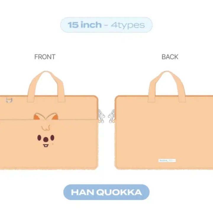 [BUNJANG] Stray Kids Han Quokka 15-inch Laptop Pouch / 스키즈 15인치 노트북 파우치 한쿼카