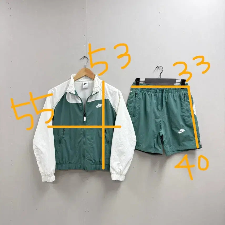 [BUNJANG] Nike Kids Woven Windbreaker + Shorts Set / 키즈 L (155) / 나이키 우븐 바람막이  + 반바지 세트 셋업