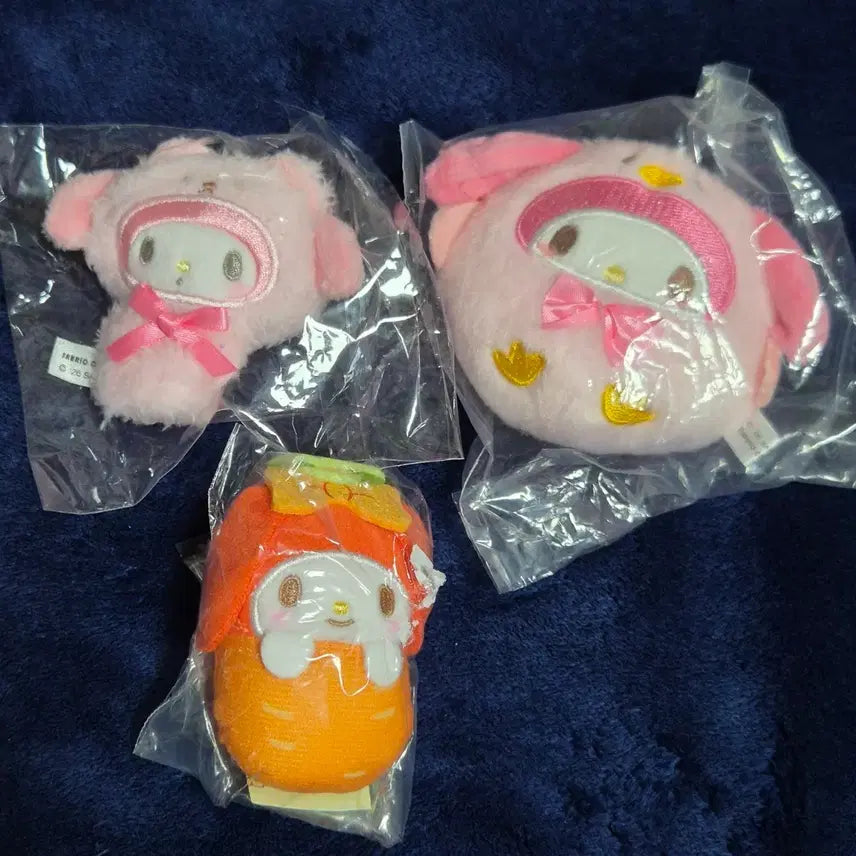 [BUNJANG] Sanrio My Melody Mascot Plush Toy Gacha Bundle Set / 산리오 마이멜로디 마스코트 인형 가챠 일괄 판매