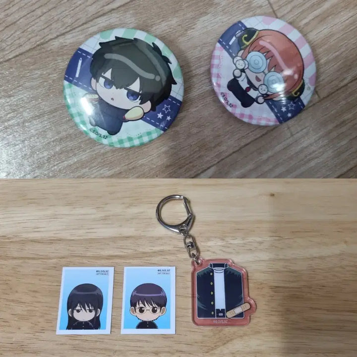 [BUNJANG] Gintama Collaboration Cafe Hijikata Kagura Badge Set, Gintoki Kamui Keyring, Katsura Shinpachi / 은혼 콜라보카페 히지카타 카구라 뱃지 삼젯 카무이 키링 카츠라 신파치