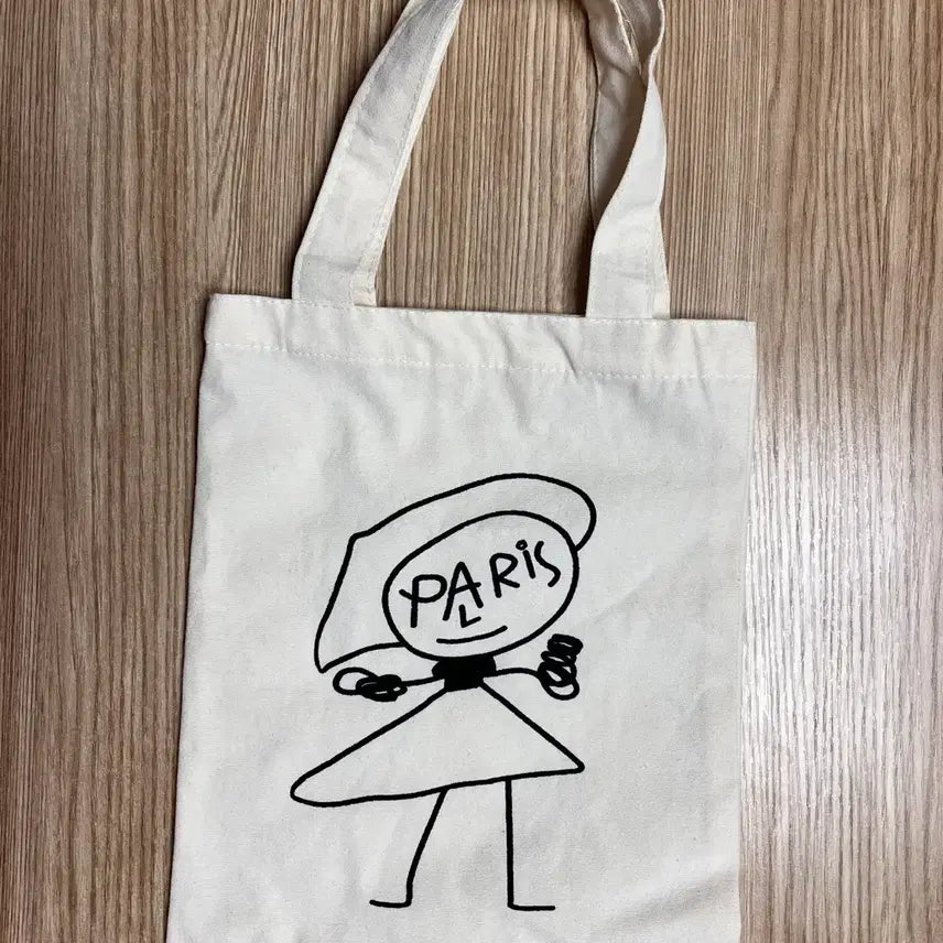 [SOLD OUT] 파리 소녀 미니 캔버스 에코백