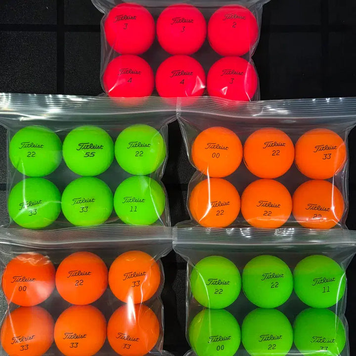 [BUNJANG] Titleist Grade A Matte Color Lost Golf Balls (30 pcs) / 타이틀리스트 A급 무광 컬러 로스트볼 30구 중고골프공 -무료배송-
