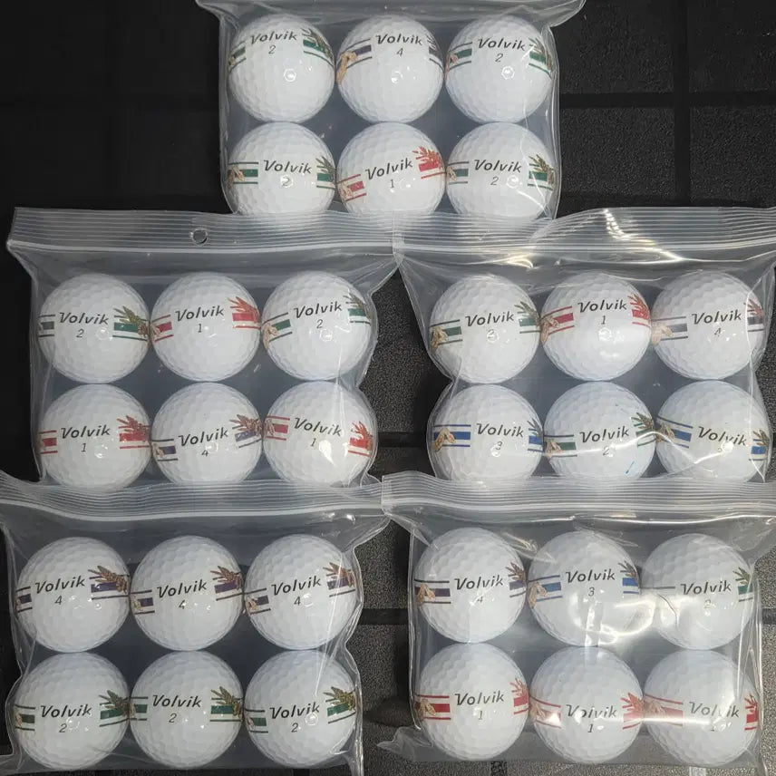 [BUNJANG] Volvik Vista3 A-Grade 3-Piece Stripe Lost Golf Balls (30-Ball Pack) / 볼빅 비스타3 A급 3피스 스트라이프 로스트볼 30구 중고골프공