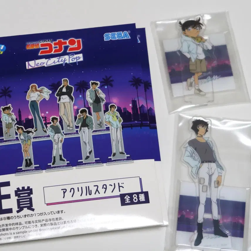 [BUNJANG] Detective Conan Sega Lucky Kuji Neo City Pop Acrylic Stand Conan &amp; Sera / 명탐정코난 세가럭키쿠지 네오시티팝 아크릴 코난&amp;세라