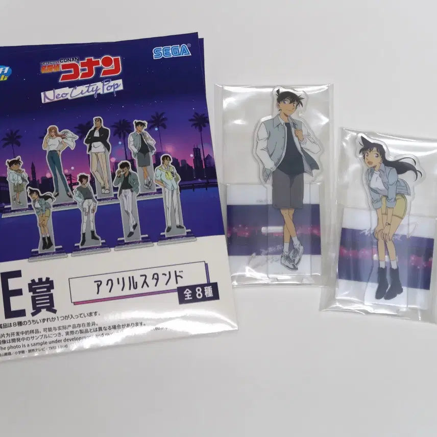 [BUNJANG] Detective Conan Sega Lucky Lottery Neo City Pop Acrylic Stand - Shinichi &amp; Ran (Bundle Set, Sealed) / 명탐정코난 세가럭키쿠지 네오시티팝 아크릴 신이치&amp;란