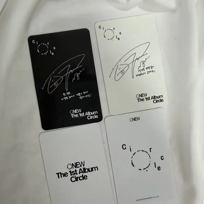 [BUNJANG] SHINee Onew Circle Photocard Bundle Set / 샤이니 온유 써클포카 4장일괄