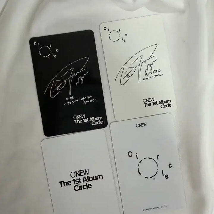 [BUNJANG] SHINee Onew Circle Photocard Bundle Set / 샤이니 온유 써클포카 4장일괄