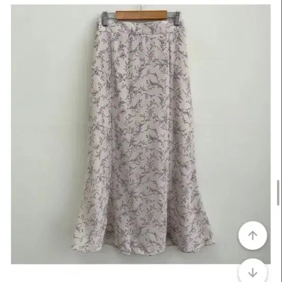 [BUNJANG] Flower Chiffon Long Skirt / 플라워 쉬폰 롱 스커트