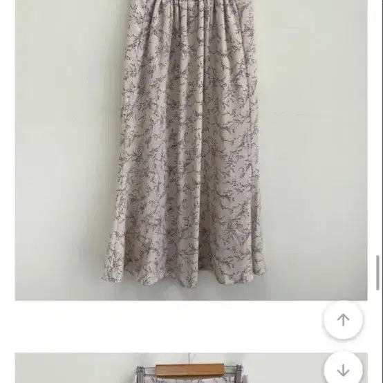 [BUNJANG] Flower Chiffon Long Skirt / 플라워 쉬폰 롱 스커트