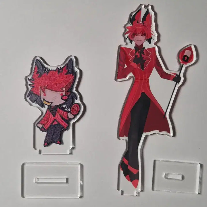 [BUNJANG] Hazbin Hotel Alastor Acrylic Standee, Photocard, and Postcard Set / 해즈빈 호텔 알래스터 아크릴,포카,엽서 양도
