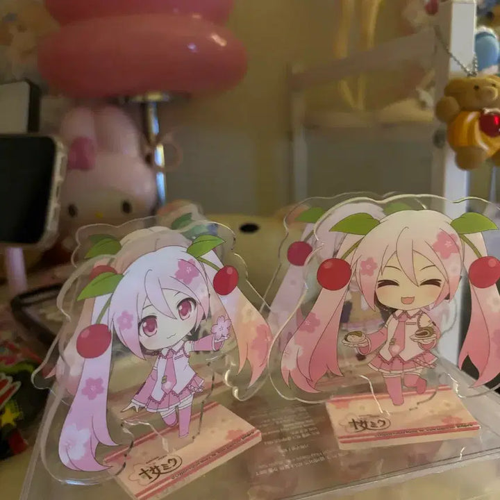 [BUNJANG] Sakura Miku Acrylic Stand 4-Piece Bundle Set / 미쿠 사쿠라 아크릴  4종 일괄