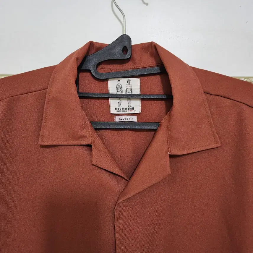 [BUNJANG] Satin Shirt Brown / 미착용 새틴 셔츠 브라운