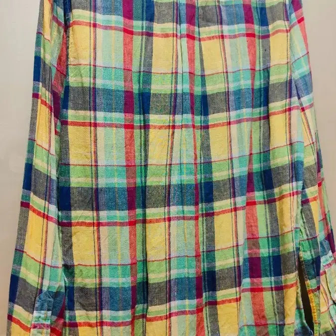 [BUNJANG] Polo Linen Madras Check Shirt Size S / 폴로 린넨 마드라스 체크 셔츠 s사이즈