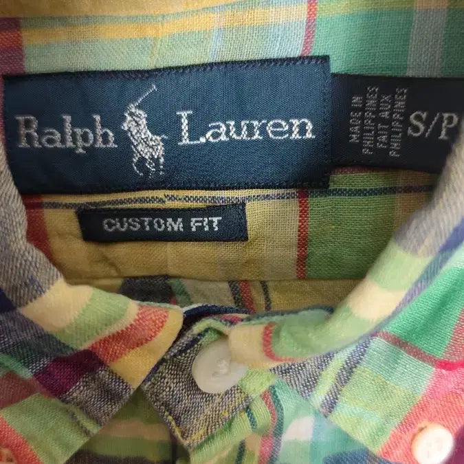 [BUNJANG] Polo Linen Madras Check Shirt Size S / 폴로 린넨 마드라스 체크 셔츠 s사이즈