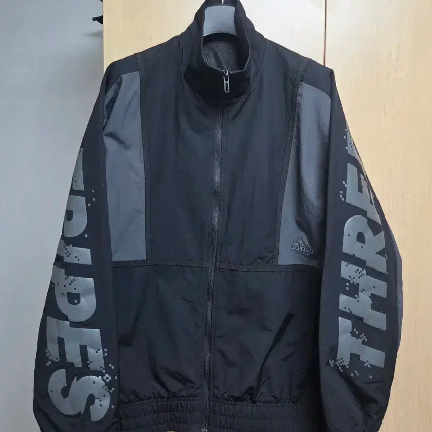 [BUNJANG] Adidas Three-Stripes Nylon Woven Jacket Size 95 / 아디다스 삼선 pakaian 나일론 우븐 자켓 95