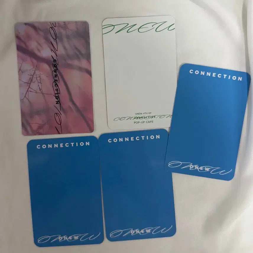 [BUNJANG] SHINee Onew Connection Photocard Bundle Set / 샤이니 온유 커넥션 포카 5종일괄