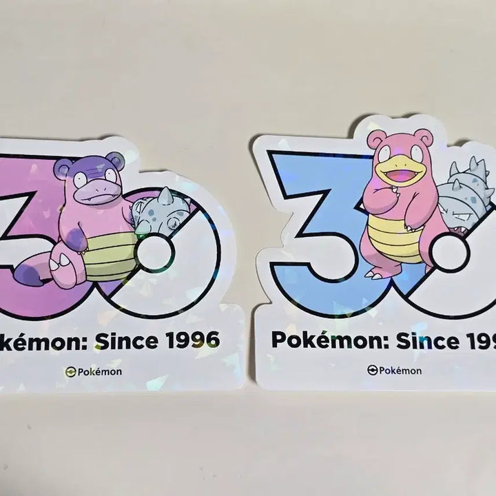 [BUNJANG] Pokemon 30th Anniversary Logo Sticker Set: Galarian Slowbro / [세트] 포켓몬 30주년 기념 로고 스티커 야도란 가라르 야도란