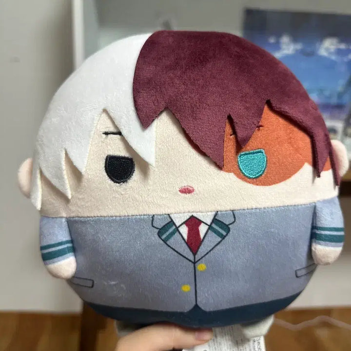 [BUNJANG] My Hero Academia Fuwa Kororin M Size Todoroki Shoto School Uniform Plush / (미사용) 나히아 히로아카 후와코로링 M 사이즈 토도로키 쇼토 교복 누이
