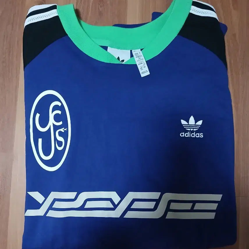 [BUNJANG] Adidas x YES ISEY BS Team T-Shirt Legacy Indigo / 아디다스 x 예스아이씨 BS 팀 티셔츠 레거시 인디고