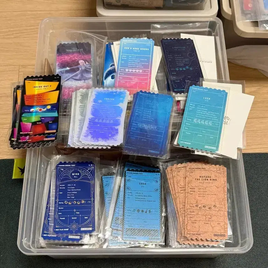 [BUNJANG] Disney Movie Original Ticket Set / 겨울왕국인사이드아웃위시코코루카인어공주무파사고장난론버즈오리지널티켓디즈니오티
