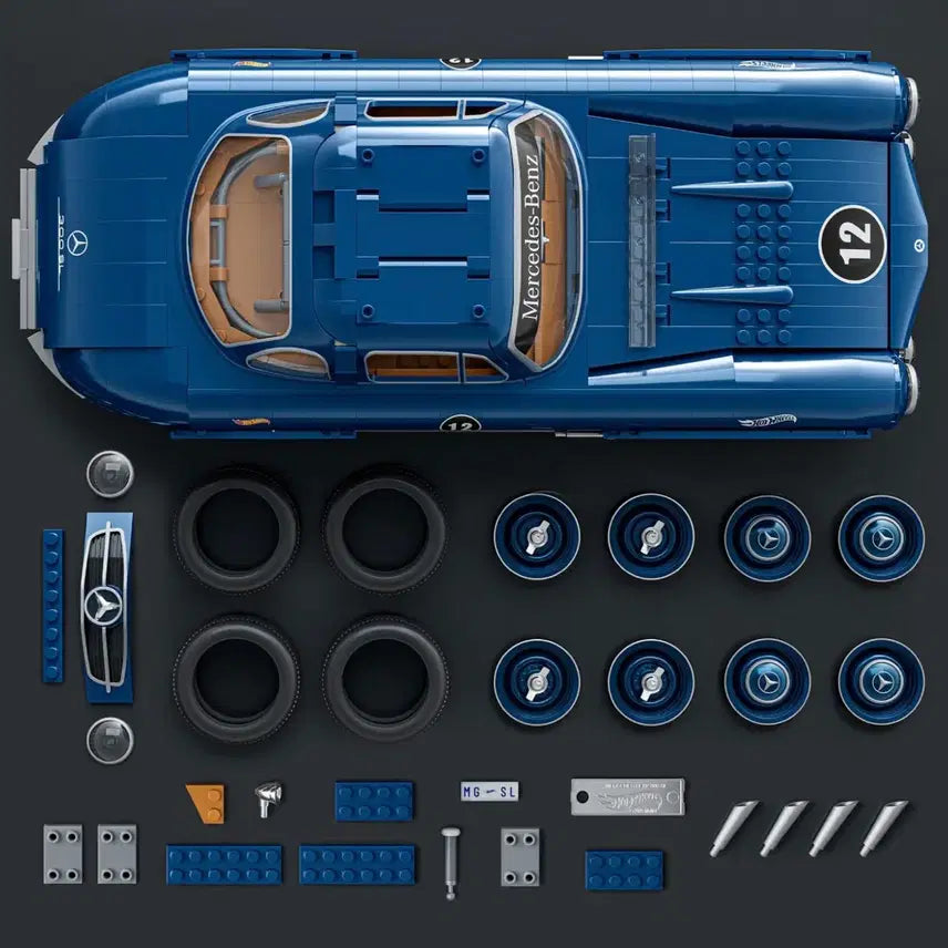 [BUNJANG] Mattel Brick Shop Mercedes-Benz 300SL 1:12 Scale Gullwing Blue / 마텔 브릭샵 메르세데스 벤츠 300SL 1:12 스케일 걸윙도어 블루