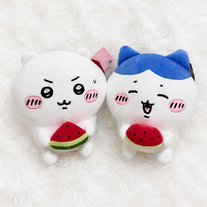[BUNJANG] Chiikawa Hachiware Watermelon Plush Doll (Large, 32cm) / 먼작귀 치이카와 하치와레 수박 인형 2종