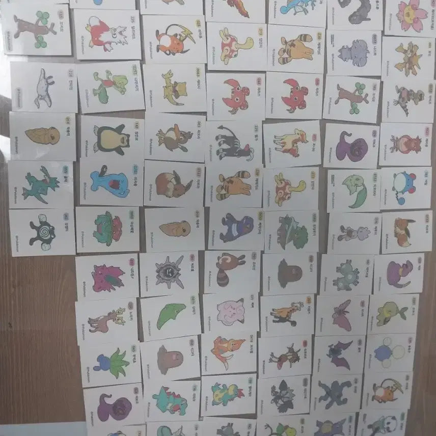 [BUNJANG] Pokemon Stickers Assorted for Sale / 포켓몬 띠부씰 다종 판매