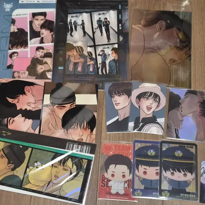 [BUNJANG] Yahuep Official Art Book &amp; Merchandise Bundle Set / 야화첩 팀레진 아밝 네컷, 뽀시래기, 특전, 창신집 인화사진 일괄 양도