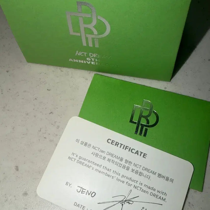 [BUNJANG] NCT Dream Jeno 6th Anniversary Necklace Photocard Excluded / 제노 엔시티 드림 6주년 목걸이 단순개봉 포카x