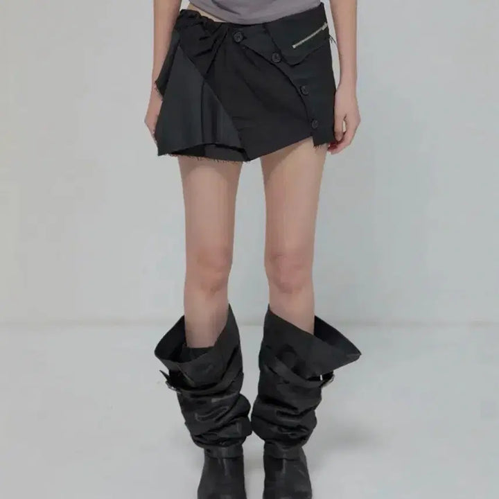 [BUNJANG] Flare Up Asymmetrical Layered Mini Skirt / 플레어업 Asymmetrical Layered Mini Skirt
