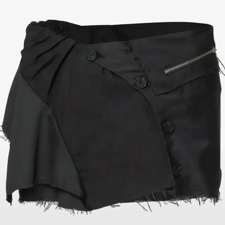 [BUNJANG] Flare Up Asymmetrical Layered Mini Skirt / 플레어업 Asymmetrical Layered Mini Skirt