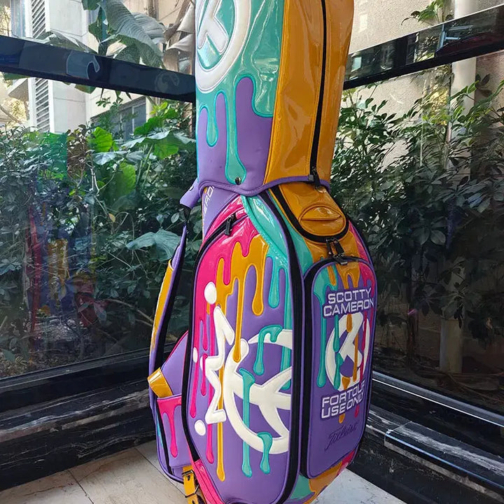 [BUNJANG] Waterproof Pro Caddy Bag (Purple) / 골프백 방수 프로 캐디백(퍼플채색)