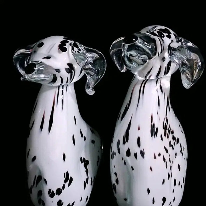 [BUNJANG] Fifth Avenue Crystal Dalmatian Figurine Set with Paperweight / 미국 FIFTH AVENUE 크리스탈 달마시안 피겨린 셋트