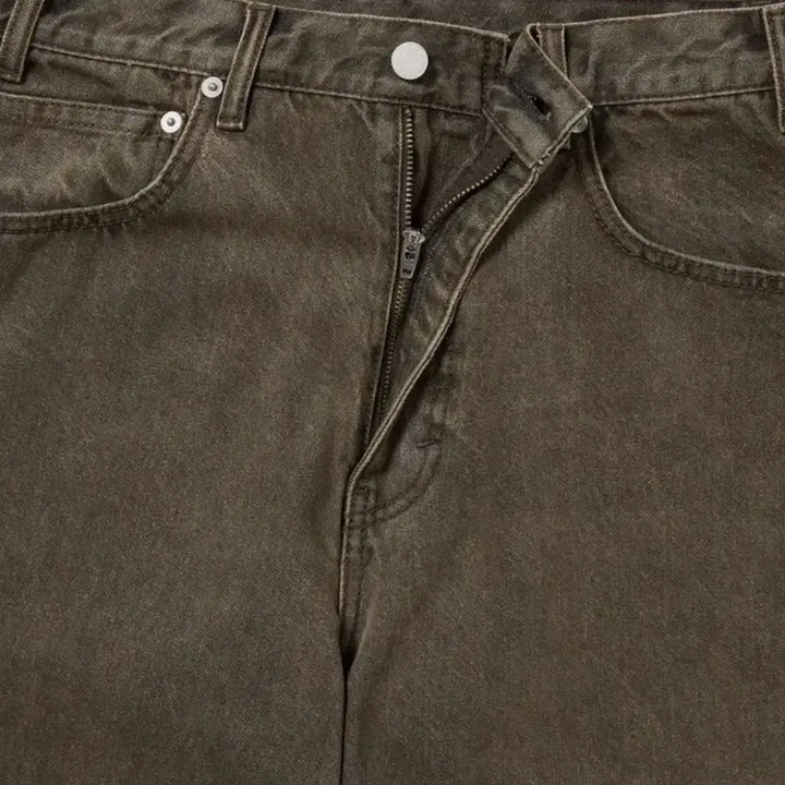 [BUNJANG] DinDinDin Relaxed Fit Jeans - Brown (Size M) / [미사용]디네댓 릴렉스 진 M
