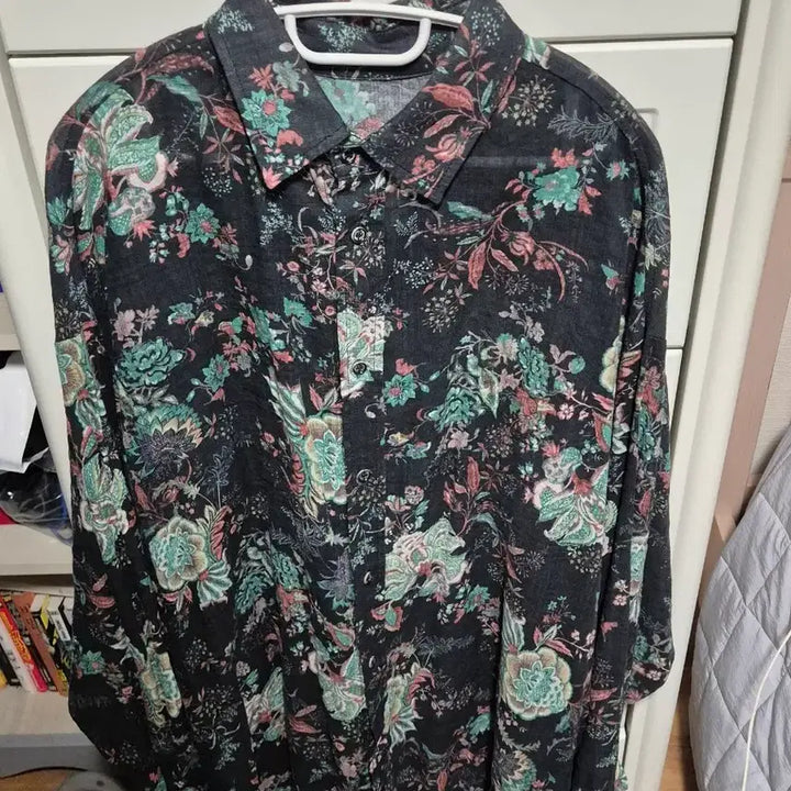 [BUNJANG] A Nothing Vintage Flower Drop-Shoulder Shirt / 어낫띵 VINTAGE FLOWER DROP-SHOULDER SHIRT