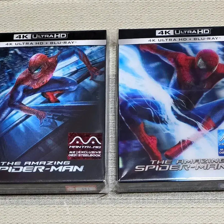 [BUNJANG] Manta Lab Amazing Spider-Man 1 &amp; 2 4K Limited Edition Steelbook Blu-ray / 만타랩 어메이징 스파이더맨 1,2 4K 더블렌티 한정판 스틸북 블루레이