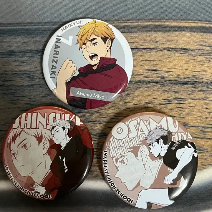 [BUNJANG] Haikyuu!! Inarizaki High Kageyama, Atsumu, Osamu Bundle Set Can Badges / 하이큐 키타 아츠무 오사무 캔뱃지 일괄 판매