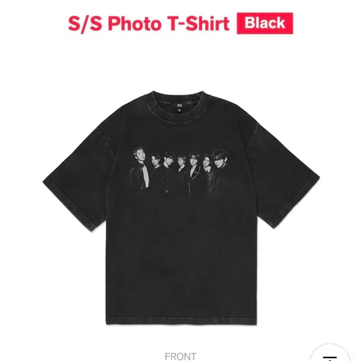 [BUNJANG] BTS Photo T-Shirt (Black, M Size) / 현물) BTS photo 포토 티셔츠 새상품