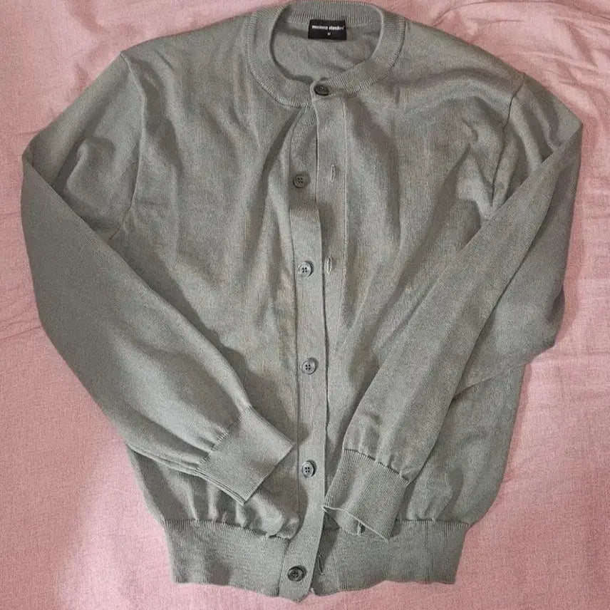 [BUNJANG] Musinsa Standard Light Khaki Cardigan / 무신사스탠다드 라이트카키 가디건